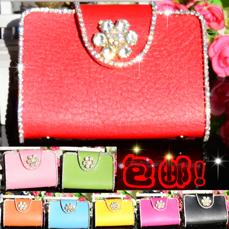 韩国水钻精品女式卡包创意礼物女士防消磁银行卡套镶钻多卡位包邮