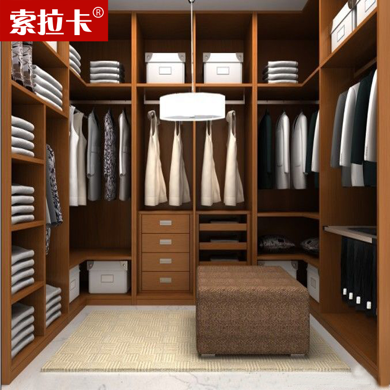 SLOCA上海定制定做整体衣帽间推拉门大衣橱订做储物室移门大衣柜