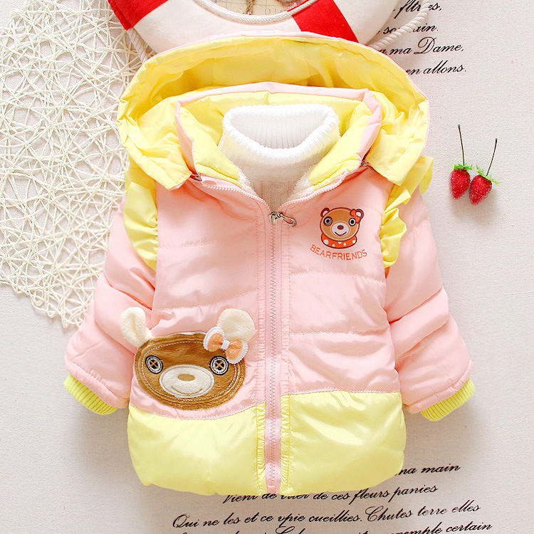 童装女宝宝冬装棉衣服外套1-2-3岁加厚加绒棉袄新款女婴儿羽绒服