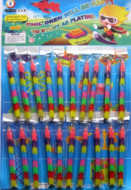 学校周边流行吊板玩具批发 幼儿园礼品玩具 小商店热销 积木铅笔