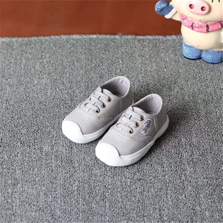 1-6岁宝宝运动鞋16年春款韩版中小童帆布鞋 软底纯色时尚休闲鞋