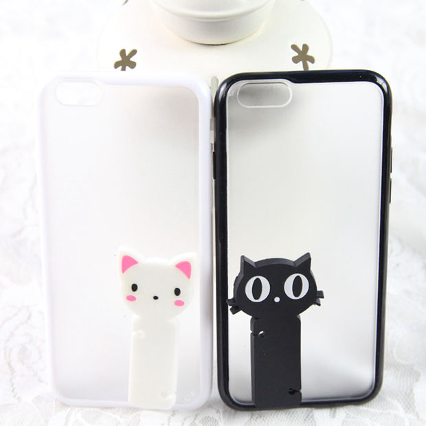 苹果6手机壳 iPhone 6 包邮 韩版 可爱猫咪情侣手机壳 促销