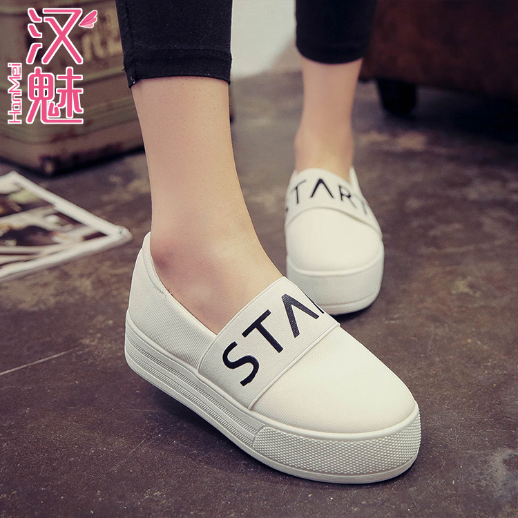2016潮夏季白色女鞋学生韩版休闲鞋帆布鞋女板鞋平底布鞋小白鞋子