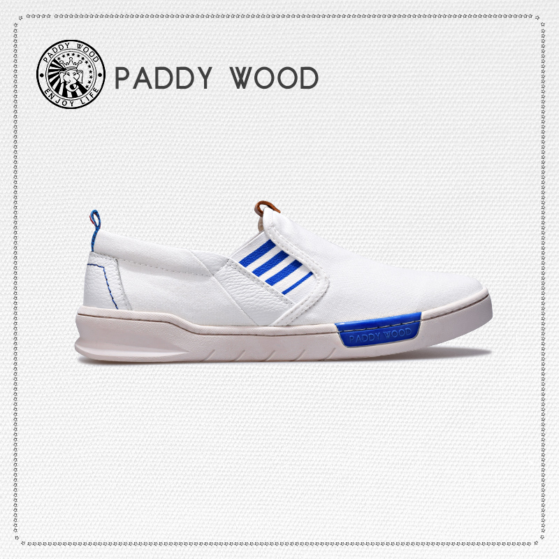 paddywood2016夏季新品潮流一脚套懒人鞋男韩版情侣款休闲板鞋