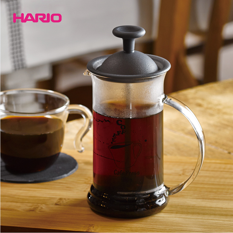HARIO日本原装进口耐热玻璃咖啡壶法压咖啡壶玻璃滤压壶CPSS
