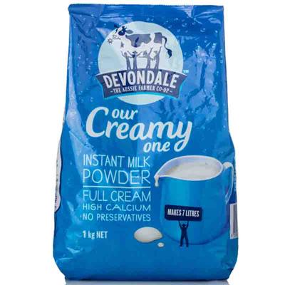 澳洲进口德运Devondale高钙全脂学生成人奶粉1kg/袋