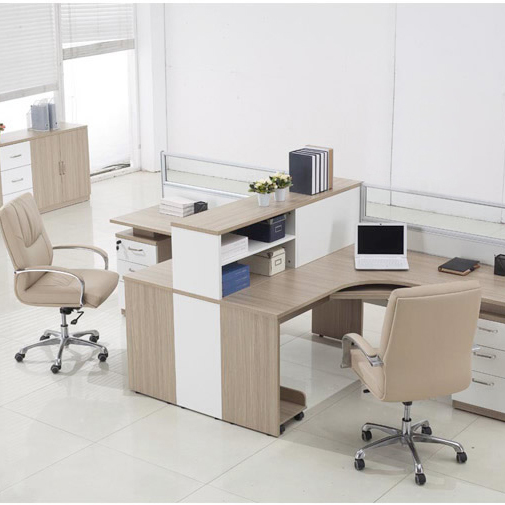 现代简约办公家具4人位组合办公桌屏风 隔断工作位2人职员桌卡座