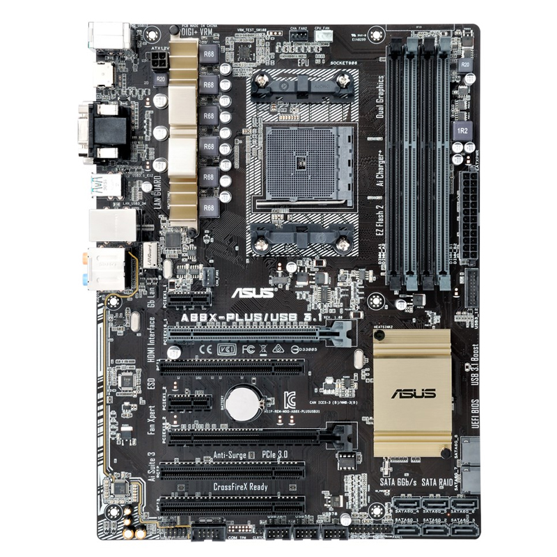 Asus/华硕 A88X-PLUS/USB3.1 AMD大板主板 FM2+ 兼容7870K 7650K