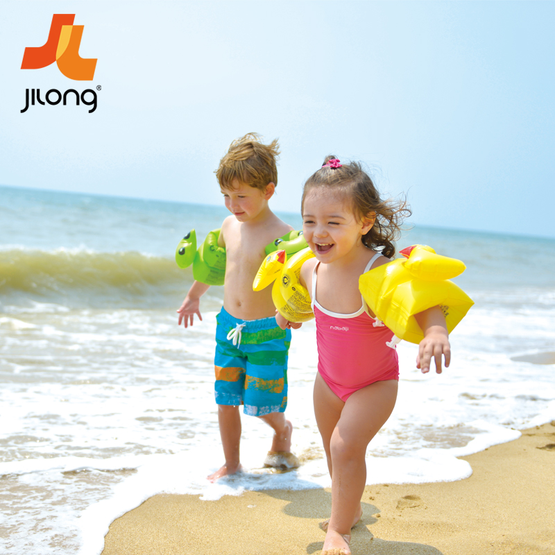 吉龙 儿童手臂圈3-6岁宝宝游泳圈游泳水袖小孩学游泳装备充气玩具