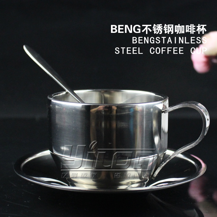 beng博恩双层加厚不锈钢咖啡杯 生日礼物星巴克特价 意式杯