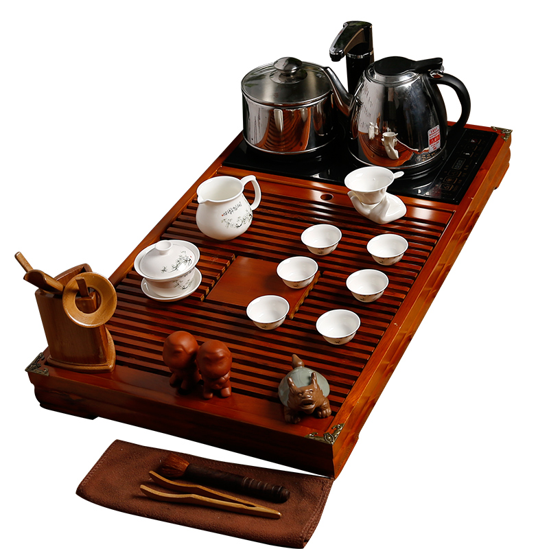 常生源 整套茶具套装特价 定制功夫茶具陶瓷茶具茶道套装实木茶盘