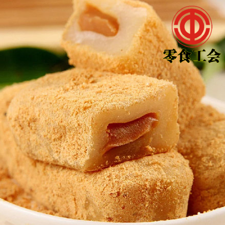 进口零食 台湾特产雪之恋麻薯三叔公手造麻糬180g/盒 花生口味