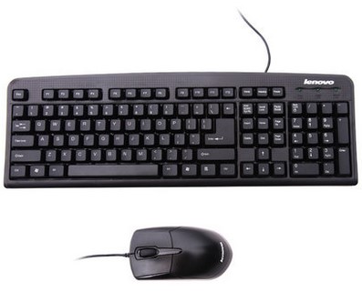 联想键盘鼠标KM4800台式机笔记本游戏USB有线键鼠套装原装正品