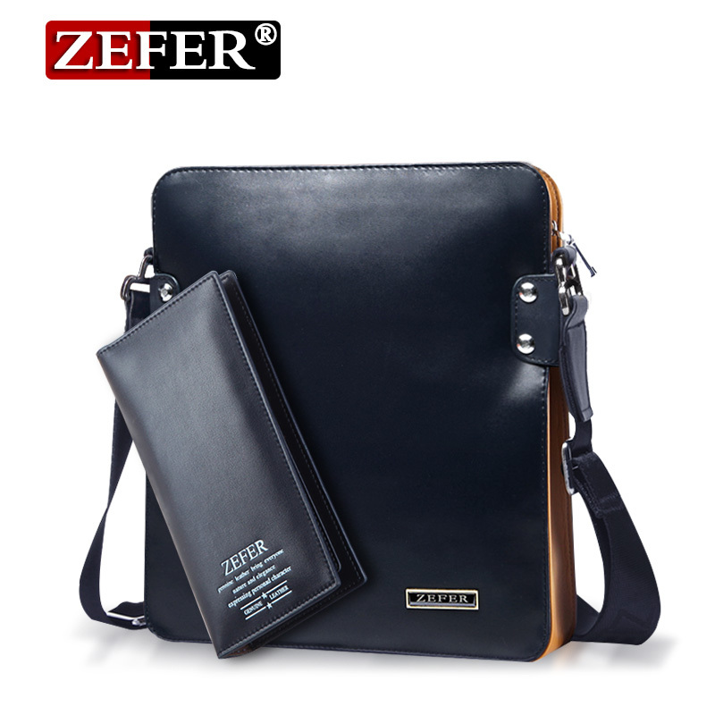 ZEFER新款商务男士单肩斜跨包潮流时尚大气胸包套餐AZ103