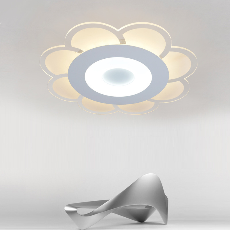 工厂超薄吸顶灯现代简约温馨LED灯具亚克力艺术家居灯饰餐厅卧室