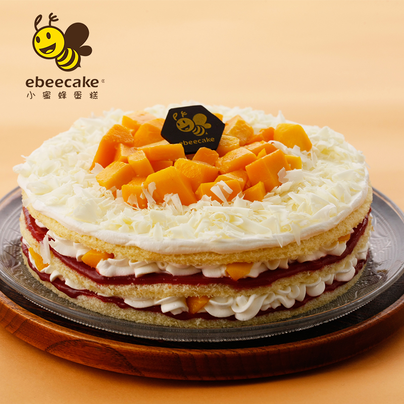 ebeecake小蜜蜂水果生日蛋糕芒果奶油生日蛋糕芒果蛋糕北京同城