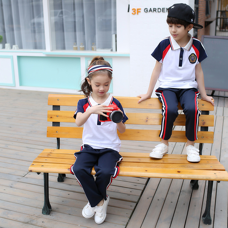 童装幼儿园园服夏装短袖小学生儿童演出服男女童校服运动服棒球服