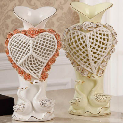 送闺蜜结婚礼品实用 家居装饰品 订婚礼物时尚 结婚周年礼品花瓶