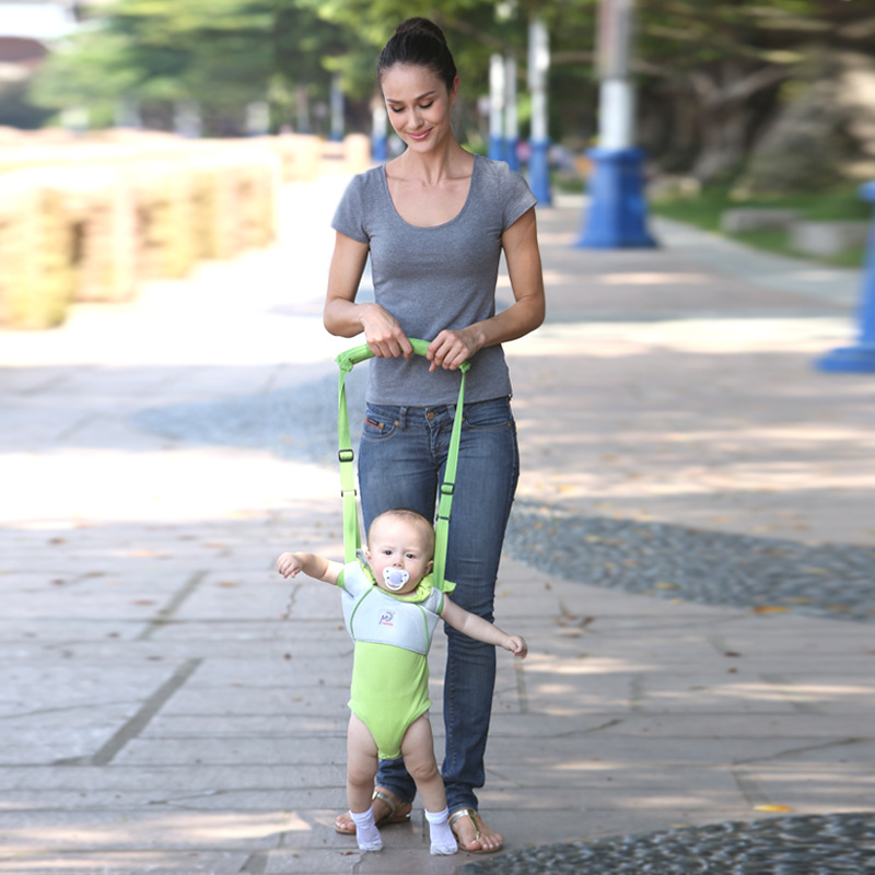 英国靓妈家族婴儿学步带四季宝宝学步带两用透气提篮式儿童学行带