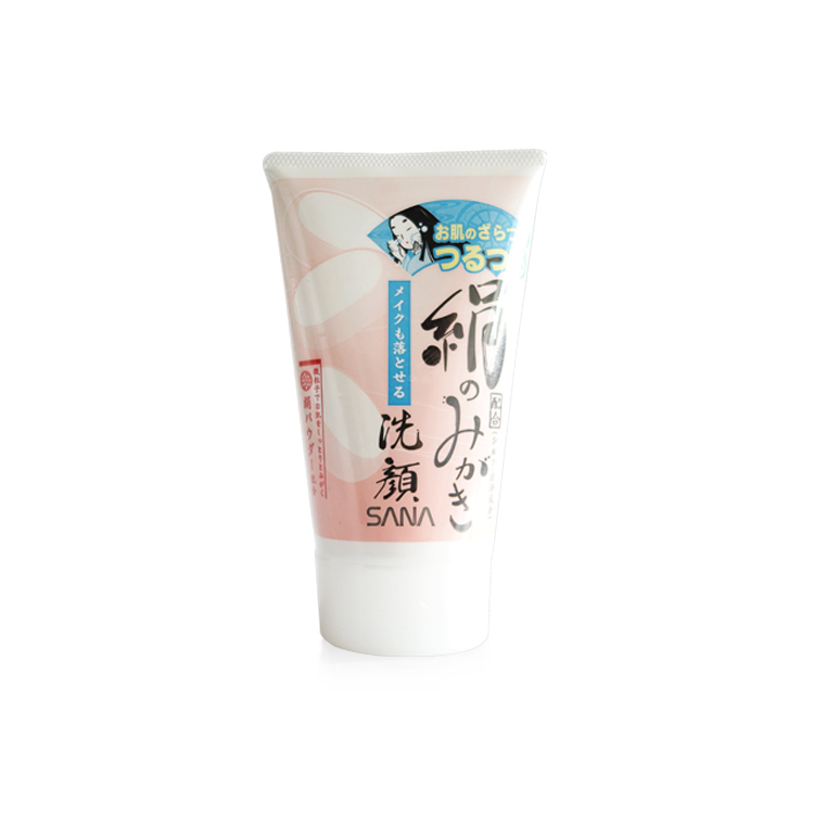 日本  SANA 绢丝氨基酸洗面奶 温和洁面 去黑头去角质可卸妆 120g