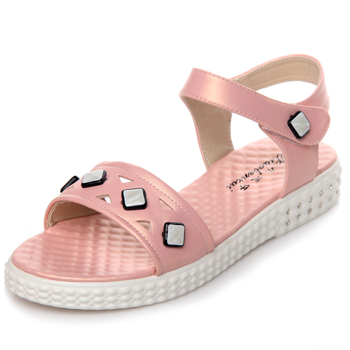 小笨仔凉鞋2015夏季女童鞋子大码公主鞋学生鞋防滑露趾沙滩凉鞋