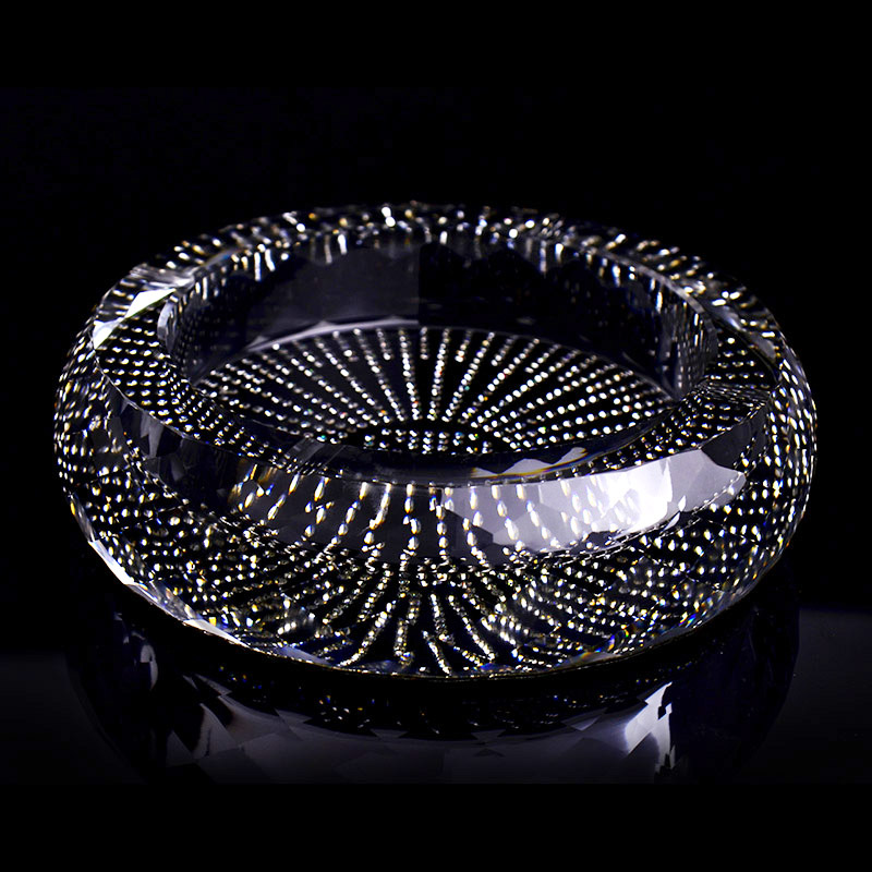 威尔奢华家居镶钻水晶烟灰缸创意实用个性时尚精品欧式特大号烟缸