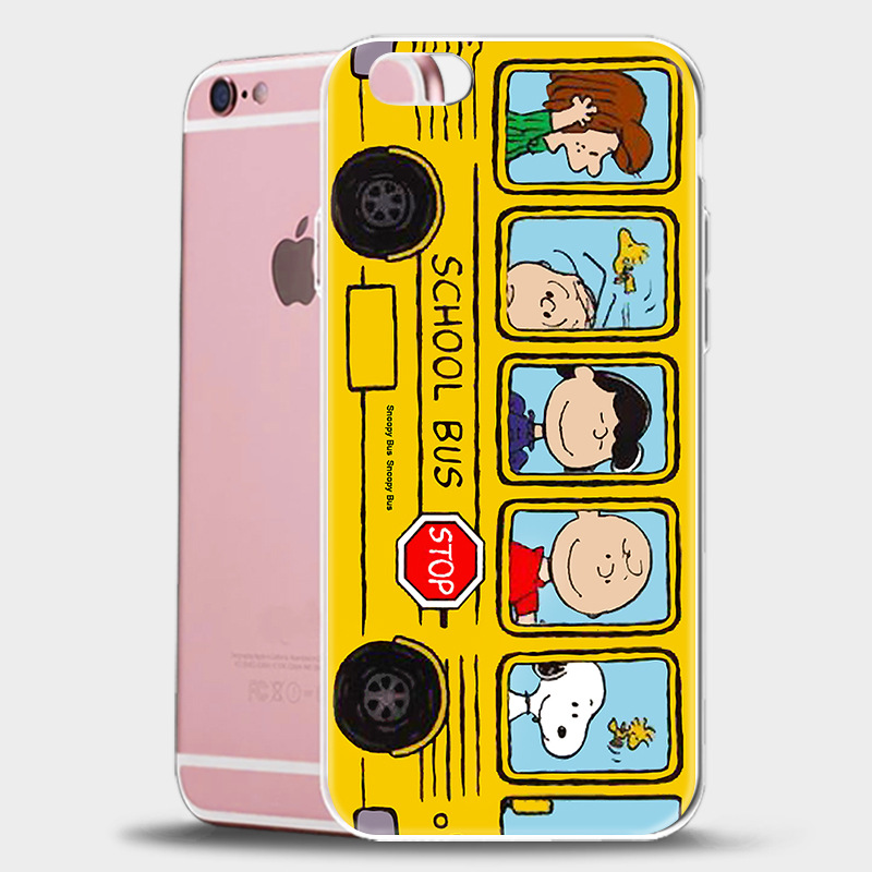 iPhone6s手机壳iPhone 6plus手机套6s新款史努比巴士系列软壳卡通