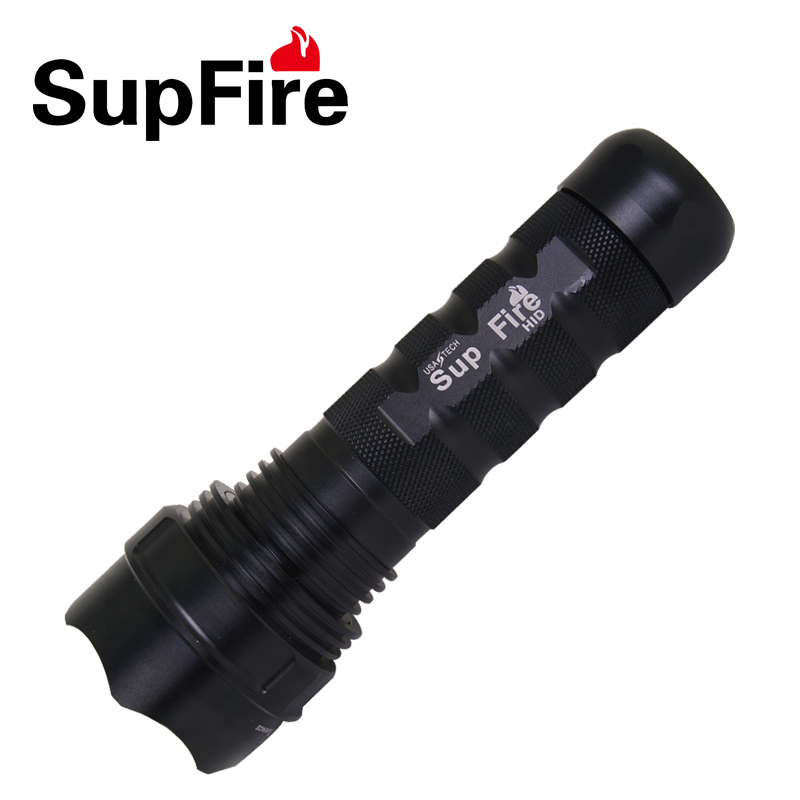 SupFire HID-24W氙气强光手电比洗车灯还亮远射1000米
