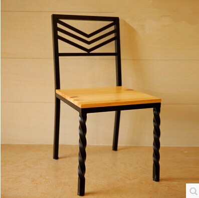 新品吧椅 餐椅 实木铁艺酒吧椅 美式复古简约时尚靠背椅办公椅