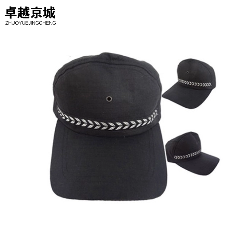 卓越京城 黑色保安作训帽子 工作帽 作战帽