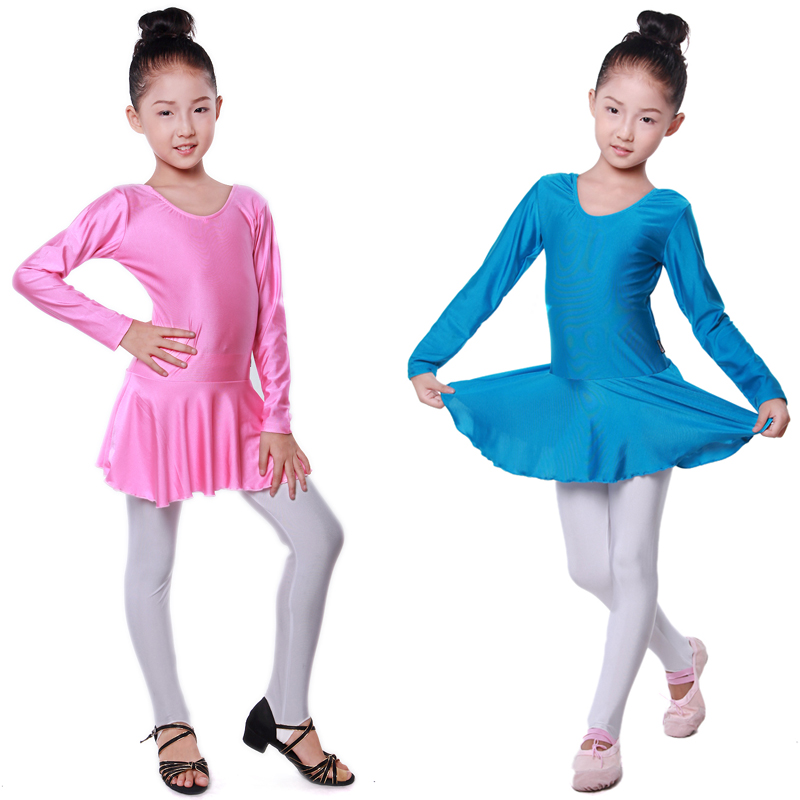 少儿童舞蹈服装练功服女童体操服幼儿长袖氨纶形体服专业考级服装