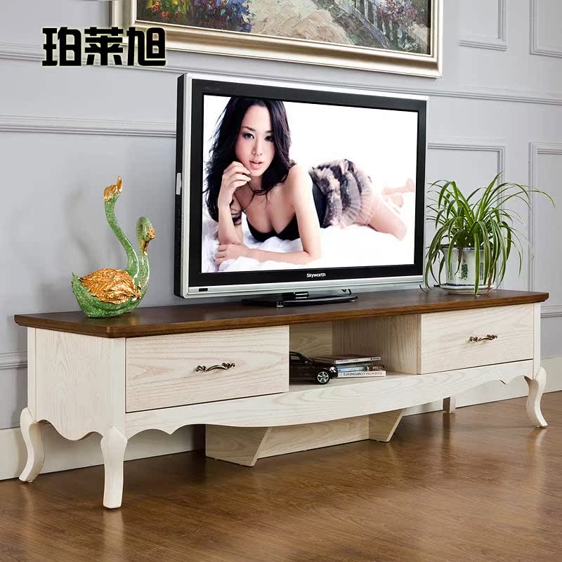 地中海风格家具实木电视柜白腊木客厅电视背景墙地柜子特价A9305F