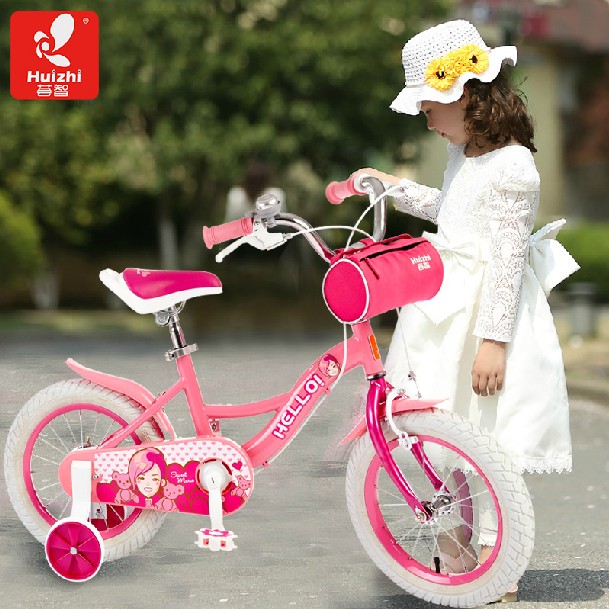 荟智新款萝莉公主自行车脚踏车女式童车单车减震车儿童自行车