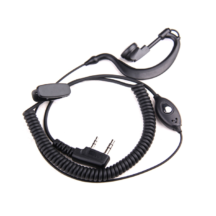 对讲机耳机 通用型 耳挂式 耐用型 TK092 请备注接口 没备注发K口