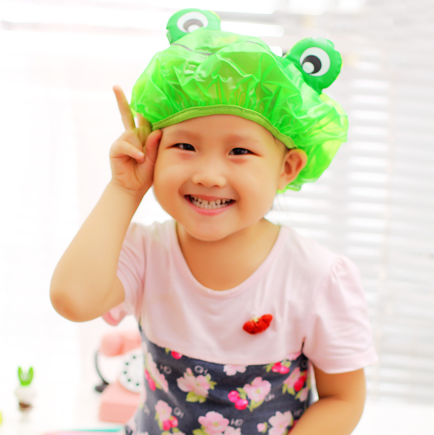 台湾正品成人女洗头帽通用浴帽卡通防水儿童浴帽/加厚加大洗澡帽