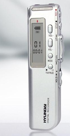 特价 韩国现代E10+录音笔 专业高清超远距声控8G正品MP3 7号电池