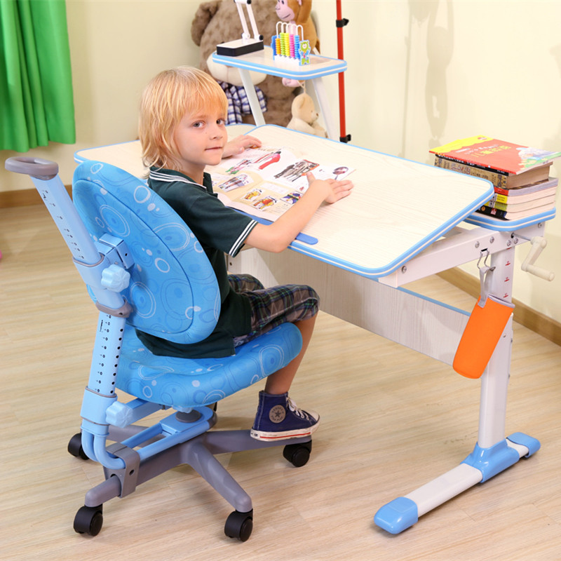 常佰儿童学习桌可升降学习桌椅套装儿童书桌学生课桌写字桌台组合