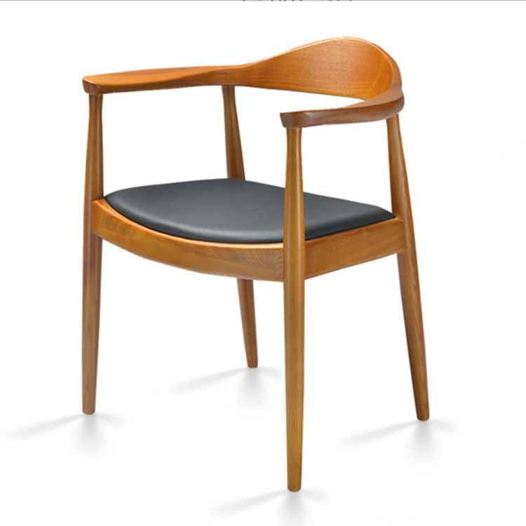 肯尼迪椅总统椅简约实木餐椅书桌椅时尚圈椅酒店咖啡厅靠背椅凳子