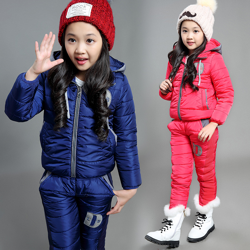 童装女童秋装儿童套装衣服2015新款秋冬运动女孩中大童卫衣两件套
