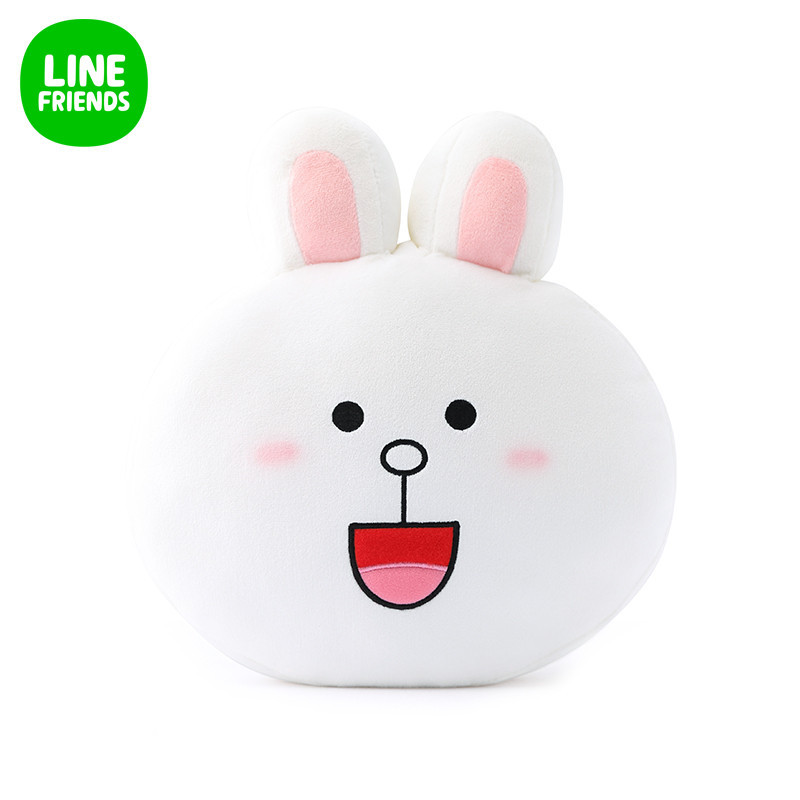 LINE FRIENDS 韩国正品超萌可爱毛绒玩具抱枕公仔靠垫 可妮兔30cm