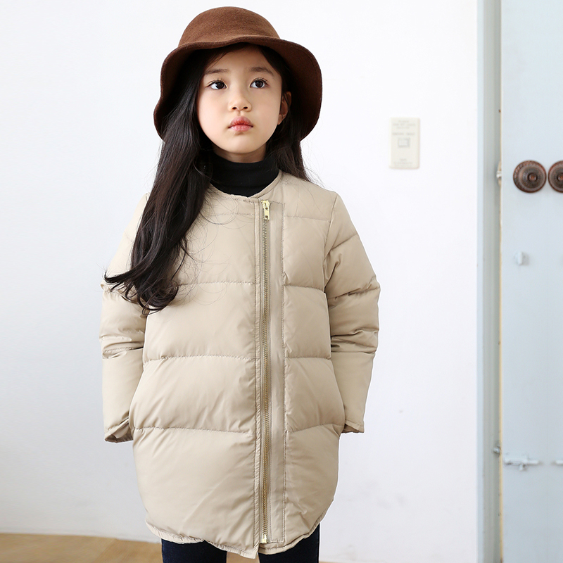 童装韩版中大童2015新款女童棉服外套冬季中长款加厚儿童棉衣棉袄