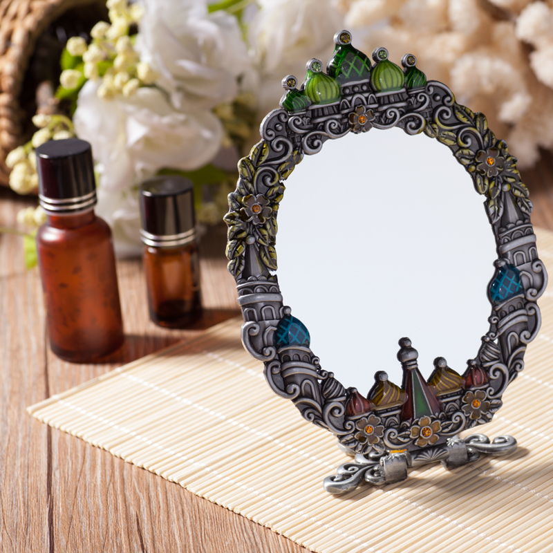 欧式宫廷高档随身镜子 化妆镜 便携小镜子美妆礼品 创意生日礼品