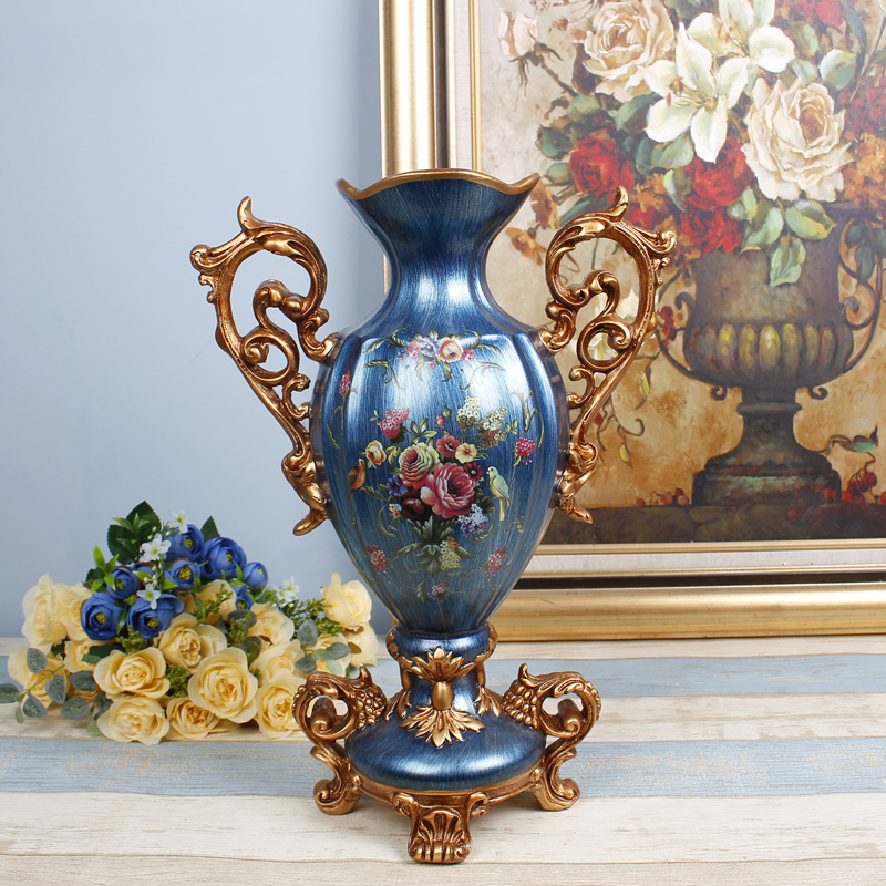 美式欧式创意大装饰花瓶摆件 客厅 插花器现代奢华高档电视柜摆设