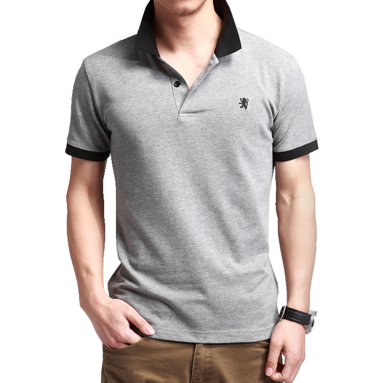 2015夏季新款纯棉POLO衫男士韩版修身短袖t恤加肥加大码
