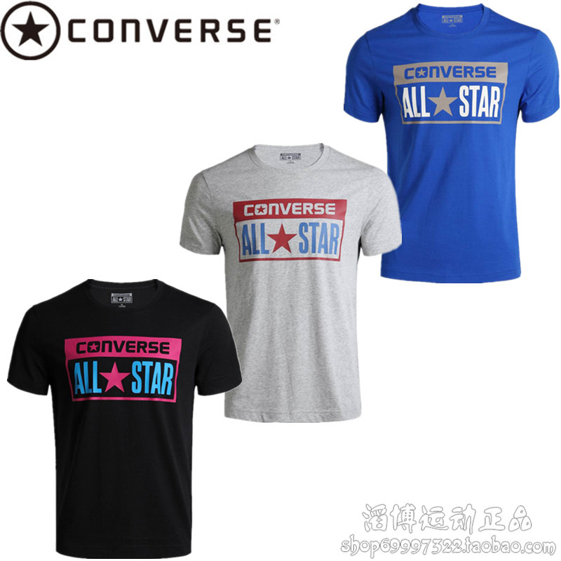 正品CONVERSE/匡威2015年新款男子速干透气短袖T恤12499C003-035