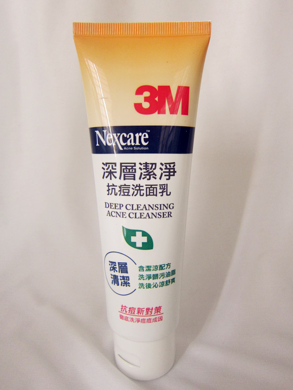 台湾3M 深層潔淨抗痘洗面乳 洁面乳洁面膏深層抗菌 控油 100G