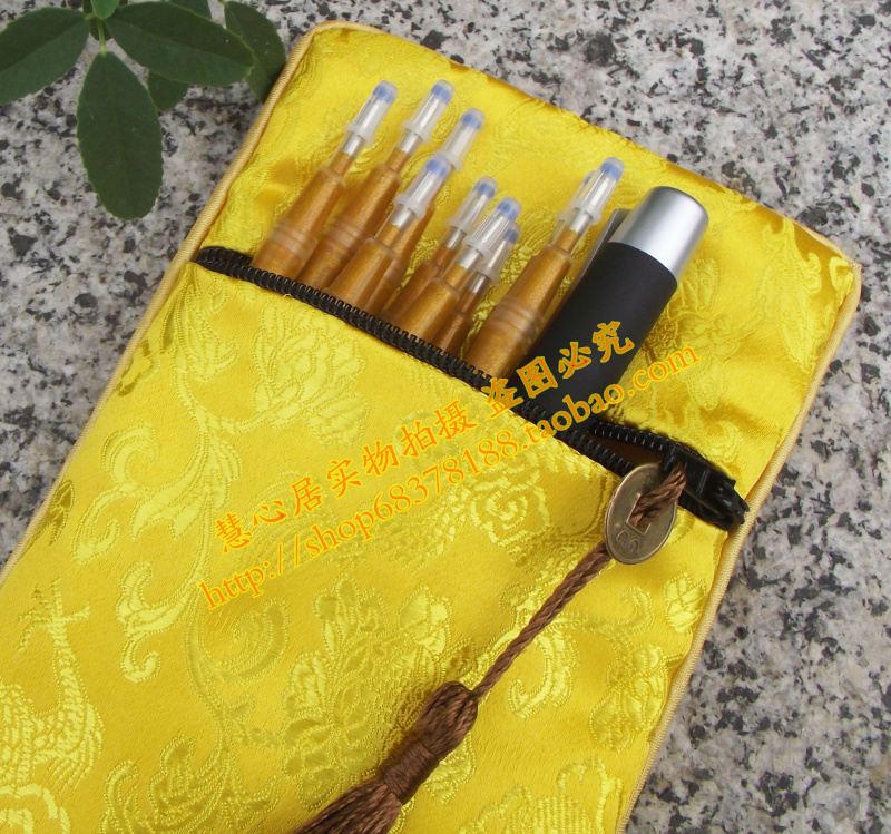 独家定制抄经笔袋织锦缎子龙纹锦袋也可用作佛珠袋抄经书笔专用袋