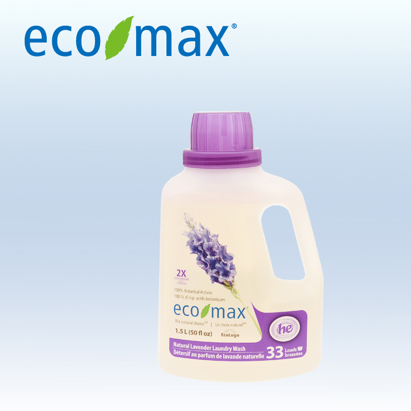 ECOMAX加拿大进口 天然洗衣液1.5L (2倍浓缩） -薰衣草香型