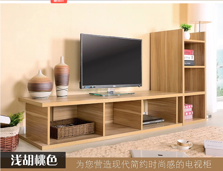 客厅人造板宜家简约现代自由组合储物液晶电视柜 茶几组合视听柜