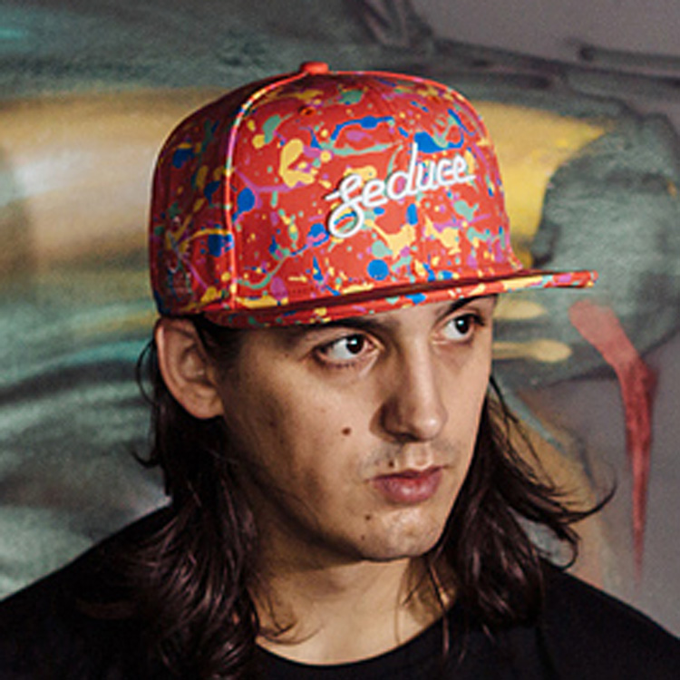 S-SEDUCE 2015新款泼墨红色snapback油漆点涂鸦棒球帽 原创品牌